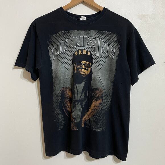 Lil Wayne Fame T-Shirt Sz Medium 2011 I Am Music Concert Tour Rap Hip Hop Black - Picture 1 of 13